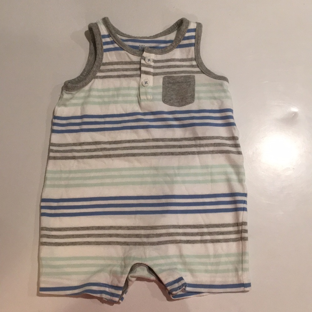 Baby Gap Boy Striped One Piece 6-12 Months